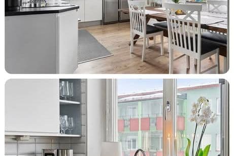 Central 2:a med sjöutsikt & balkong